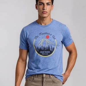 The Mountain is Out tri blend mens/unisex t-shirt