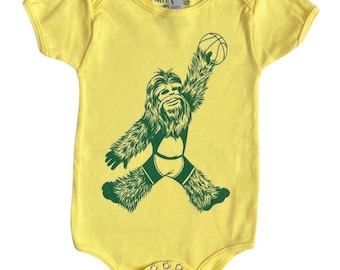 Seattle Basketball Dunks baby onesie