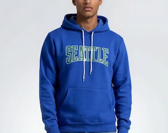 Seattle Old School Football unisex adult pullover hoodie