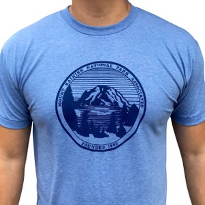 Mount Rainier Vintage tri blend men's/unisex t-shirt