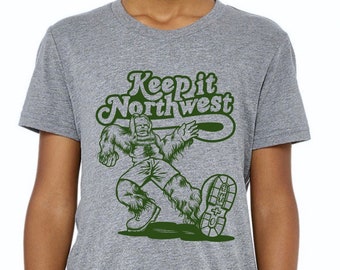 PNW Yeti Kids T-Shirt – Bigfoot Sasquatch, Unisex Children's Tee