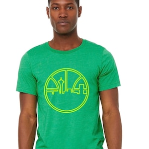 Seattle Basketball Throwback mens/unisex t-shirt - Hoops t-shirt - Seattle Vintage shirt - Retro Basketball shirt