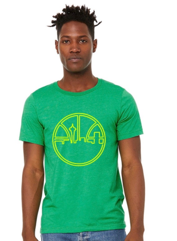 Vintage Seattle Washington Cityscape Basketball T-Shirt Vintage Seattle Washington Cityscape Basketball T-Shirt
