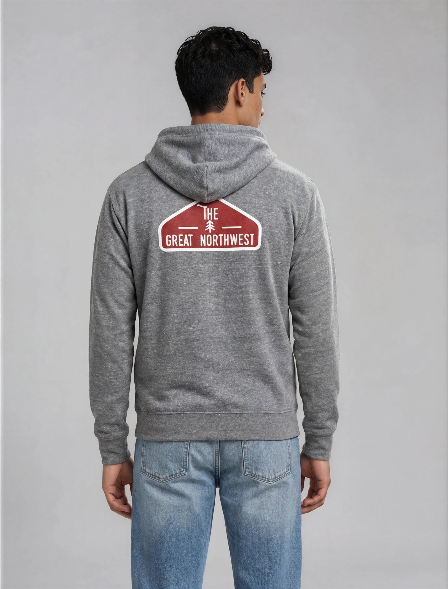 Felpa Con Cappuccio North West Liverpool Manchester &ndash; Unisex Adulto, Taglie Dalla Piccola Alla 3XL, Awdis