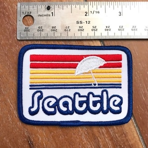 Seattle Sunset iron on patch