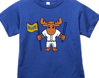 Seattle Believe Moose unisex baby and kids t-shirt