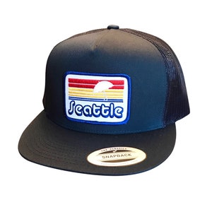 Seattle Sunset adult trucker hat