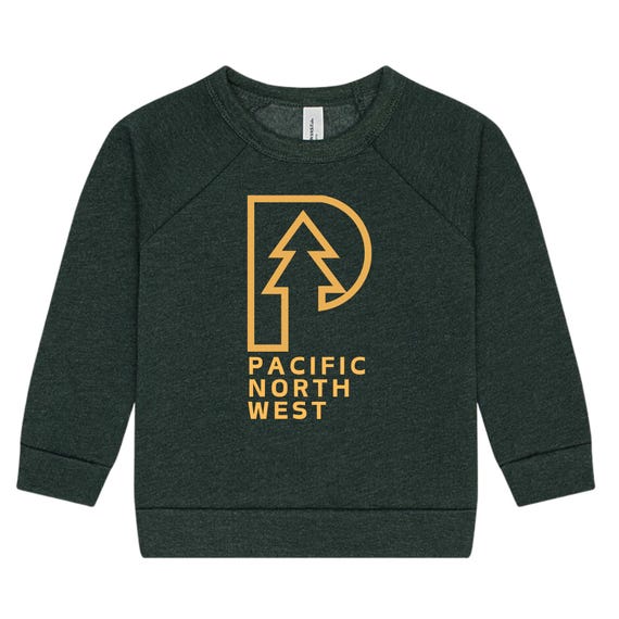 Felpa unisex per bambini Fir Tree PNW Italia