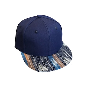 Dark Blue Serape toddler toddler trucker hat. Adjustable kids hat.