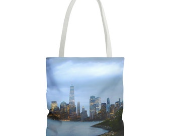 One New York At Night Tote Bag