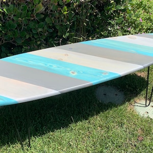 Wood Surfboard Coffee Table