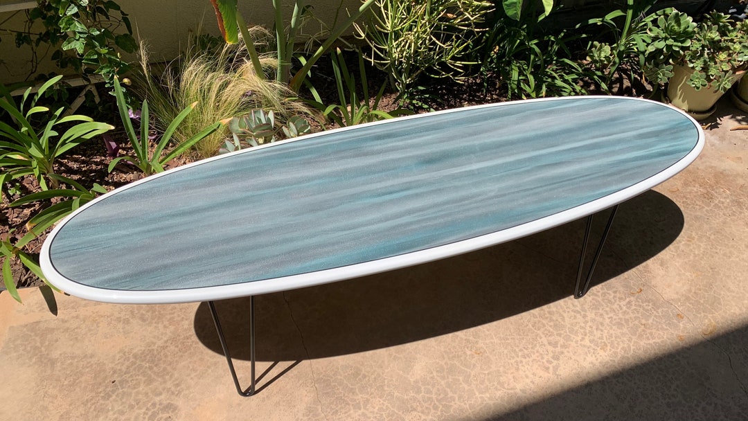Airbrushed Surfboard Coffee Table Etsy