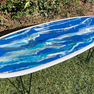 Abstract Surfboard Coffee Table