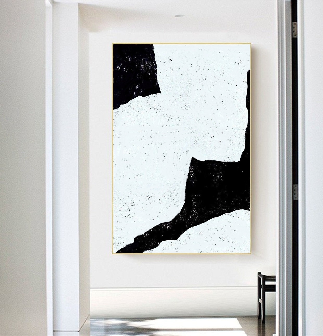 Large Wall Art Contemporary Art White artwork Living Room Etsy