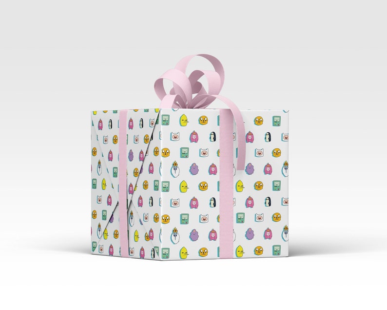 Adventure Time faces A3 wrapping paper, gift wrap, cool wrapping Adventure Time faces A3 wrapping paper, gift wrap, cool wrapping