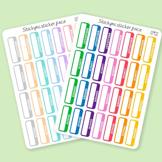 Calendar Agenda Rainbow Breakfast Lunch Dinner Meal Labels Planner Sticker Happy Planner Erin Condren Calendar Agenda Rainbow Breakfast Lunch Dinner Meal Labels Planner Sticker Happy Planner Erin Condren