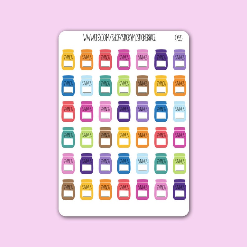 Spardose Sticker SparAufkleber Zeitschrift Aufkleber Etsy