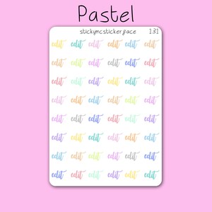 Edit Stickers, Edit Planner Stickers, Work Stickers, Journal Stickers ...