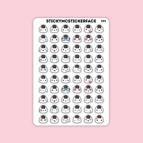 Kawaii Onigiri Stickers, Decorative Stickers, Food Stickers, Onigri, Meal  Planning, Kawaii Core, Soy Sauce, Ramen, Cute Stickers, Planner 