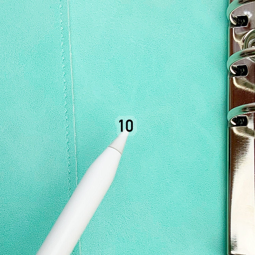 Clear Number Planner Stickers Number Stickers Happy Planner Etsy