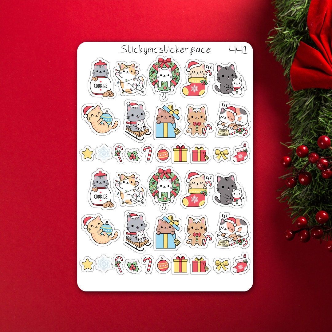Holiday Planner Stickers - What?! Christmas Cat – The Planner's World
