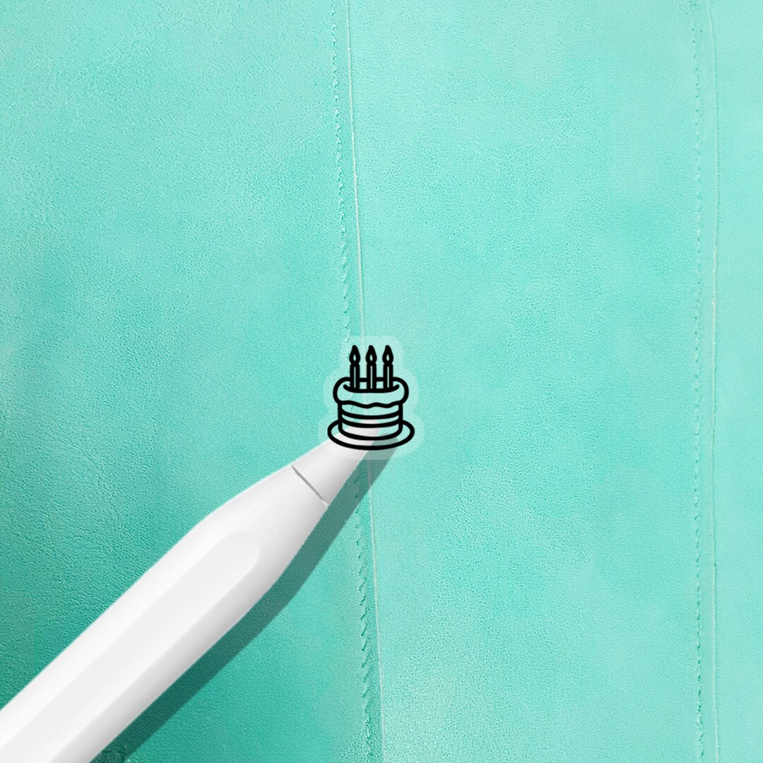 Clear Cake Planner Stickers Cake Stickers Birthday Party Etsy