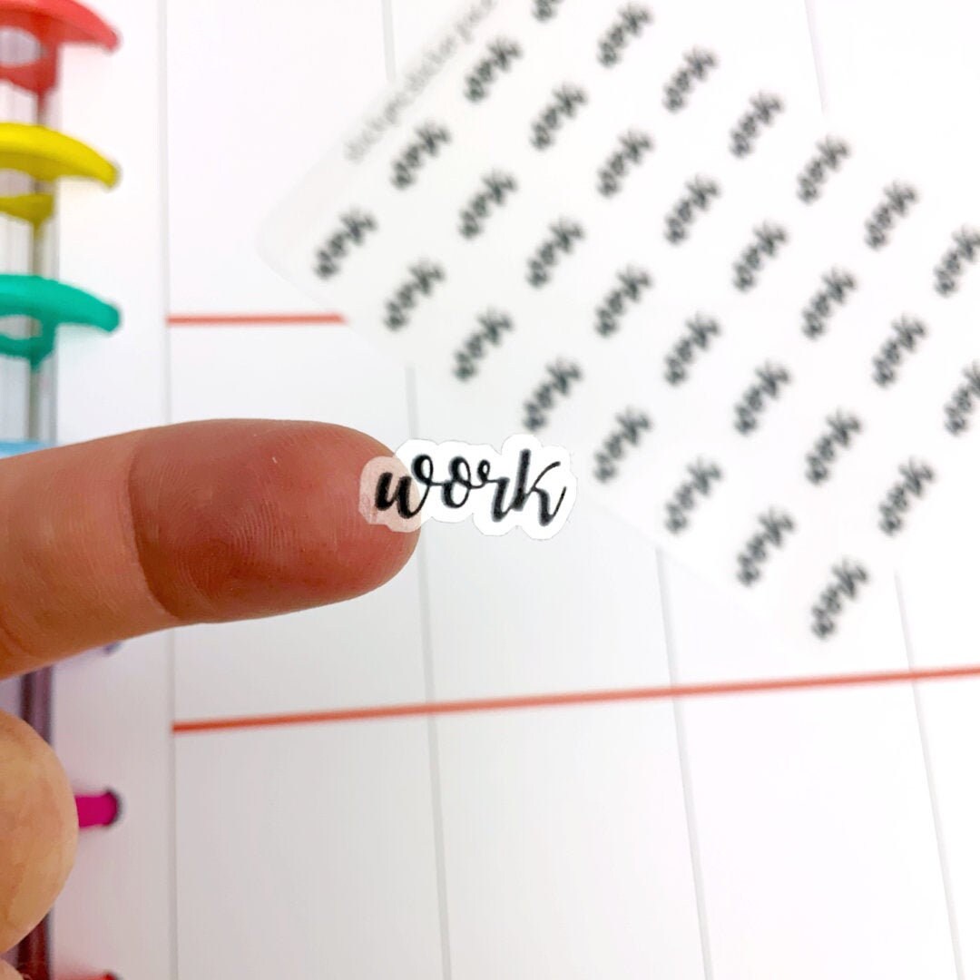 Planner stickers Clear removable background stickers PS0296 Water