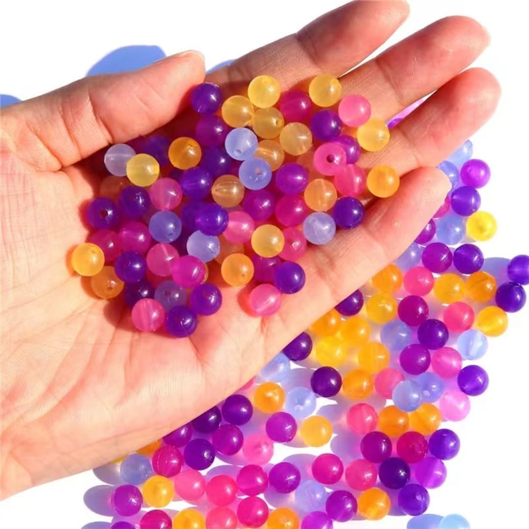 8mm UV Color Changing Magic Beads UV Beads Round Rainbow Beads Change