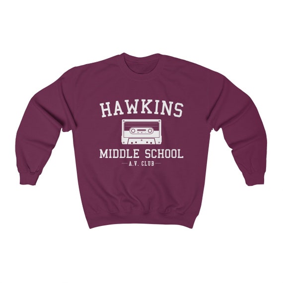 540 Hawkins Middle School Hoodie funny costume show things new vintage retro 80s