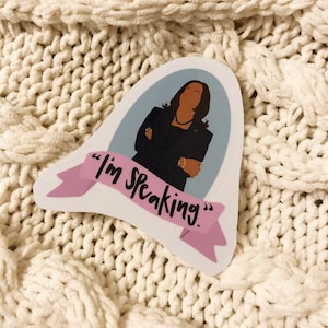 Kamala Harris "Ik spreek" Sticker