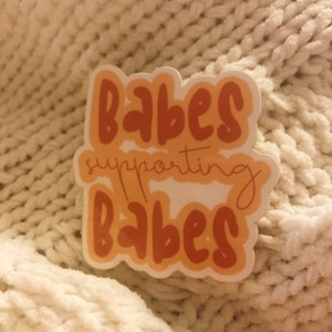Autocollant babes support babes