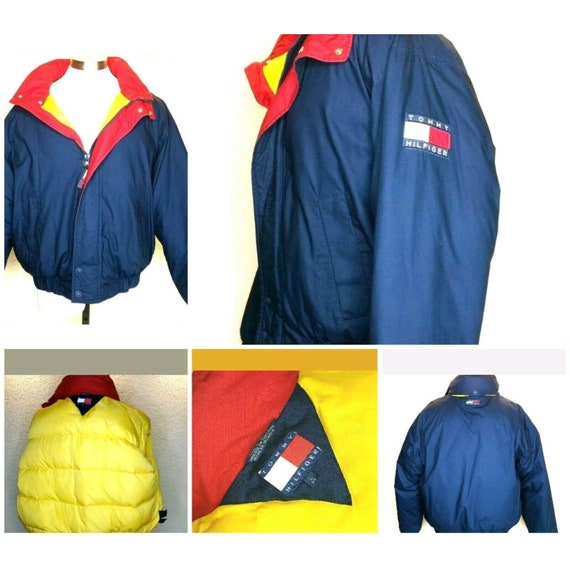 VTG Tommy Hilfiger Full-Zip Down Feather Puffer J… - image 1