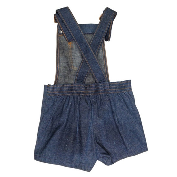 Vtg Toddler Denim Overalls Young Maverick Shorts … - image 8