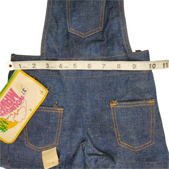 Vtg Toddler Denim Overalls Young Maverick Shorts … - image 7