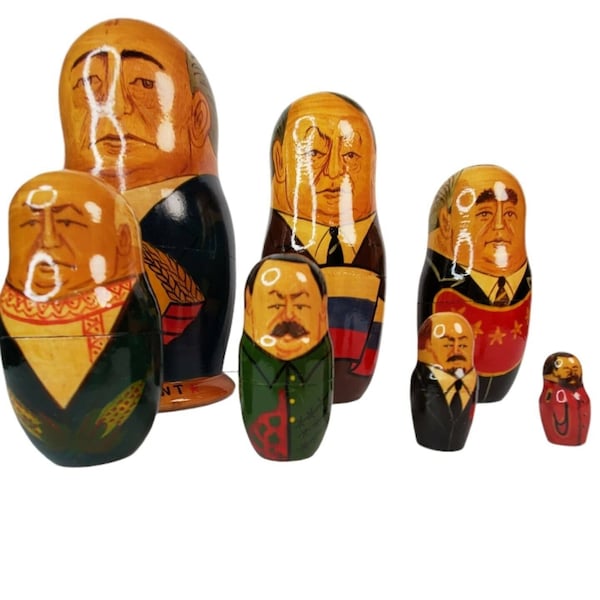 Matryoshka Doll Russian Presidents Etsy