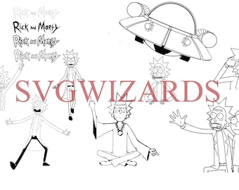 Rick and morty svg | Etsy