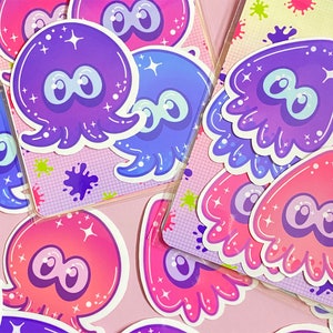 Splatoon Inkling und Octoling Sticker Packungen