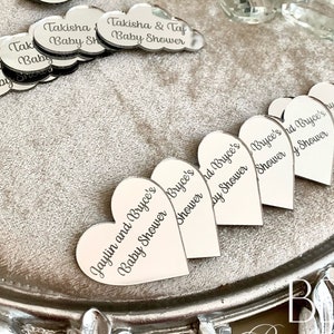 Etichette a forma di cuore personalizzate, etichette con nome per matrimonio, etichette per baby shower, etichette ovali a forma di farfalla, cigno, nuvola, stella, leone, tromba, etichette di cioccolato, etichette esagonali
