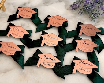 Personalized Graduation Cap Tag, Class of 2026 Favors
