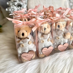 Custom Plush Teddy Bear Keychain, Baby Shower Party Favors, Teddy Bear ...
