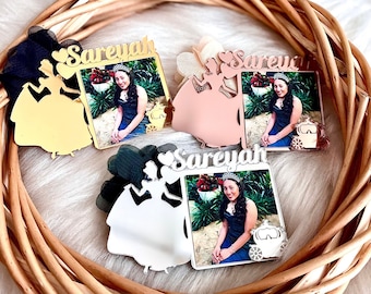 Rose Gold Princess Quinceañera Magnet, Ballroom Masquerade Party, Sweet 16 Photo Frame, Personalized Sweet 16 Gift, Sweet 16 Birthday Favors