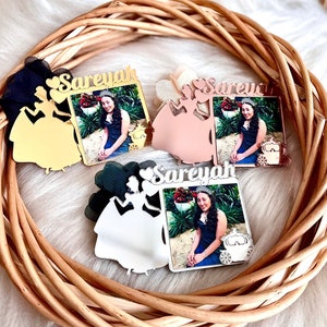 Rose Gold Princess Quinceañera Magnet, Ballroom Masquerade Party, Sweet 16 Photo Frame, Personalized Sweet 16 Gift, Sweet 16 Birthday Favors