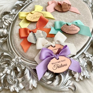 Etiqueta de bienvenida para baby shower, dije de regalo personalizado, etiqueta personalizada, etiqueta para guardar la fecha, etiqueta de boda de lujo, ficha de recepción, etiqueta de quinceañera