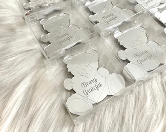 Teddy Bear Magnets, Personalized Gifts, Baby Shower Gifts, Birthday Favors, Baby Boy Welcome, Birthday Party Favors, Party Guest Gifts