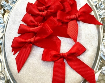 Meetppy 50 Fiocchi Di Raso Bordeaux 9,1 Cm – Preconfezionati Per Bottiglie, Regali, Decorazioni Matrimonio E Fai Da Te - 2