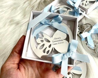 Butterfly Acrylic Keychain Box, Sweet 16, Quinceañera Favors, Butterfly Baby Shower, Personalized Birthday Gift, Mis Quince15, Gender Reveal