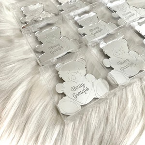 Teddy Bear Magnets, Personalized Gifts, Baby Shower Gifts, Birthday Favors, Baby Boy Welcome, Birthday Party Favors, Party Guest Gifts