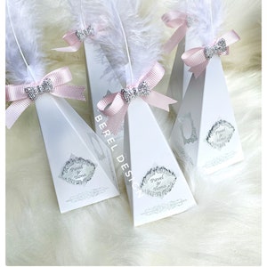 Regalo di favore a cono personalizzato, scatola di trascinamento personalizzata, scatole per feste per baby shower, scatole regalo di caramelle, scatola di bomboniere, scatola di coni di caramelle, scatola di cioccolatini nuziali