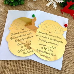 Urlaub Weihnachtsfeier Einladung, Santa Weihnachtskarte, Weihnachtsdekoration, Einladung Weihnachtsfeier, Weihnachtseinladung Partykarte