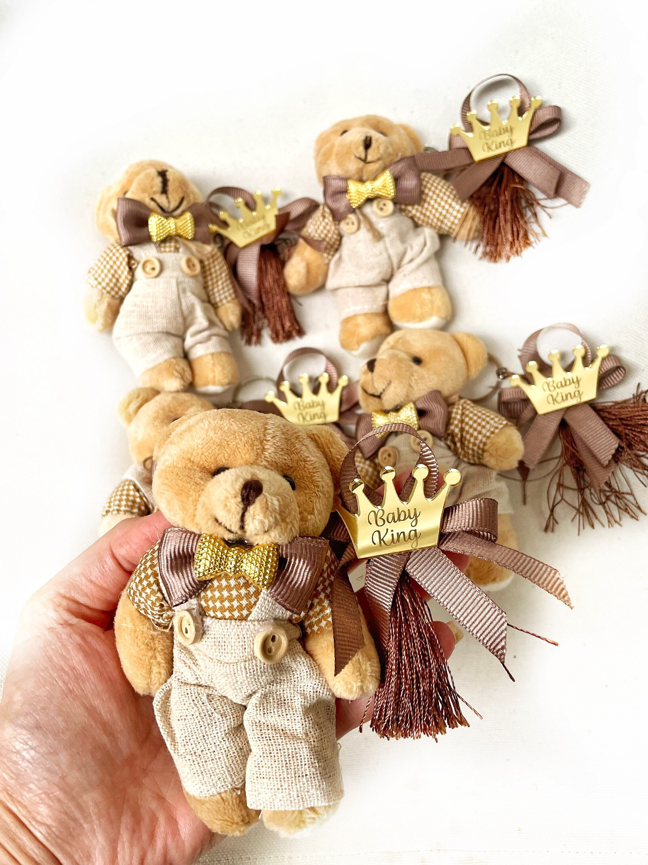 Custom Teddy Bear Keychain Personalized Gifts Birthday 